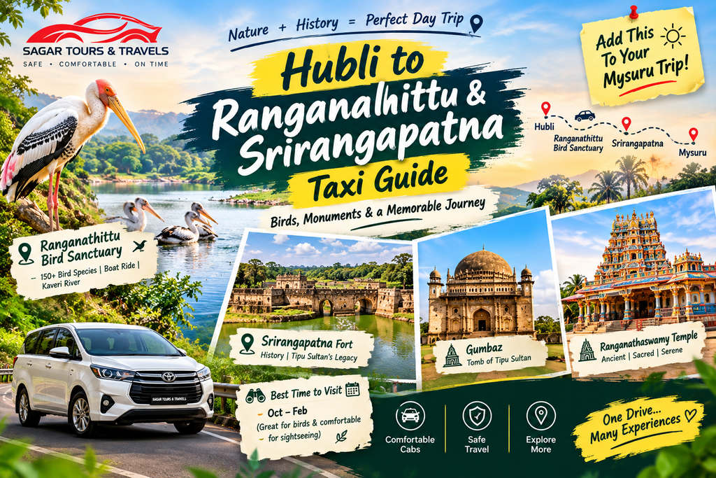 Hubli to Ranganathittu Bird Sanctuary road trip — painted storks nesting on the Kaveri river islands near Srirangapatna